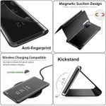 Infinix SMART 5 Smart View Leather Flip Case with Clear Display Window & Foldable Stand - image 2
