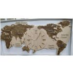 Generic 3D World Map Wall Clock- 80cm by 40cm - image 5