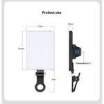 product_image_name-Generic-Rechargeable Clip-On Mobile Phone LED Selfie Fill Light (Portable Video Light)-3