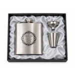 Stainless Steel Hip Flask Gift Set with Shot Cup & Funnel