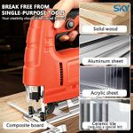Generic Handheld Electric Jigsaw Set comes with 10 blades with Storage Box for Home Woodworking - image 2