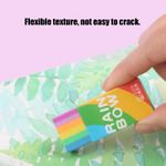 posionks 30Pcs Rainbow Erasers,Novelty Cute 2B Cube Erasers,Soft Colored Pencil Rubber Eraser - image 6