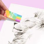 posionks 30Pcs Rainbow Erasers,Novelty Cute 2B Cube Erasers,Soft Colored Pencil Rubber Eraser - image 8