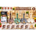 Generic 6PCS Silicon Non-Stick Cooking Spoon Set - image 2