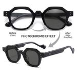 ONIBENZ Geo-Frame Unisex Photochromic Computer and SunGlasses - Black - image 2