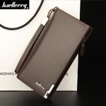 Baellerry Luxury Famous Brand Wallet Long Money Bag Brown - image 2