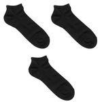 Socks - Men's Ankle Socks - 3 Pairs - Black