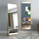 Elegant Standing / Wall Dressing Mirror - Gold frame