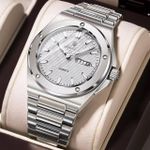 POEDAGAR Timeless Heritage Silver Luxury Analogue Wristwatch
