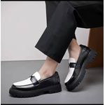Fashion High-Quality Two-Tone Platform Penny Loafers - image 2
