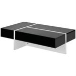 Generic T-Shape Center Table Coffee Table- Black/White - image 3