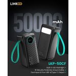 LINKCO 50000,mAh DIGITAL 22.5W POWER BANK WITH TYPE C INPUT