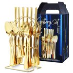 product_image_name-Generic-24-Piece Stainless Steel Cutlery Set (Gold Finish)-2