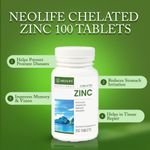 Organic Essentuals NEOLIFE Chelated Zinc 100 Tablets, Chelated Zinc 100 Tablets Single