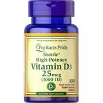 Puritan'S Pride  Vitamin D3 1000IU , X100 Softgels