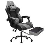 Generic Office/Gaming Chair With Table For Laptop/desktop- Black & Gray - image 2