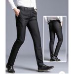 product_image_name-Fashion-High Quality Cotton Suit Trouser for Men - Black -2