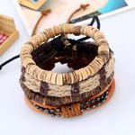 product_image_name-Fashion-Casual Men’s Wrist Bracelet – Multi-Layer Leather -2