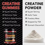 acentialabs Creatine Monohydrate Gummies 5G (120 Gummies) - Muscle Building & Recovery - Improved Strength & Performance - Boosted Cognitive Function - image 5