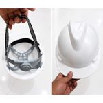 10pcs Industrial Safety Helmet with Ratchet Suspension - Protective Hard Hat for Construction & Engineering-white