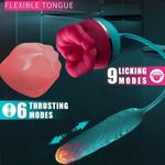 product_image_name-Dildo-REALISTIC SEX PLEASURE TOOL Thrusting Vibrators clitoral stimulator Sex Toys For Women - Sex massager Deep Dildos Vagina and Clit Sucking Soft Lips penis Licking Tongue Dildos Vibrators G Spot Sex Toy -Lip Sucker Vibrators Roses Sex Toy for Women-1