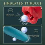 product_image_name-Dildo-REALISTIC SEX PLEASURE TOOL Thrusting Vibrators clitoral stimulator Sex Toys For Women - Sex massager Deep Dildos Vagina and Clit Sucking Soft Lips penis Licking Tongue Dildos Vibrators G Spot Sex Toy -Lip Sucker Vibrators Roses Sex Toy for Women-2