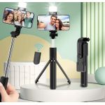 product_image_name-Generic-Z6D Wireless Selfie Stick Tripod With Bluetooth Remote, Fill Light & Mirror – 360° Rotating Phone Stand-5