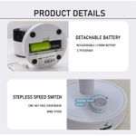 IWIN ENERGY Portable Desktop Rechargeable Table Fan With Removable Battery - image 2