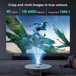 Generic New HY300 Mini Smart Projector Set – Comes with 2 Gaming Controllers, Charging Cable & Remote - image 3