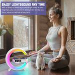 Bekia Multi functional Bluetooth speaker alarm LED clock Multiple adjustable colors Night Light table lamp Mobile phone holder - image 8