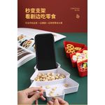 product_image_name-Nil-4in1  Creative Christmas Tree Fruit Plate Compartment Household Snack Plate Plastic Candy Dried Fruit Melon Seed Storage Box -2