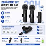 CAPro Wireless Lavalier Microphone Dual Clip-On Mini Mic Plug & Play Noise Reduction For iPhone Android Type-C Video Recording Vlog Interview TikTok - image 7