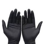 Generic Quality Disposable Nitrile Hand Glove - Black-100 Pieces