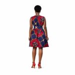 Boltmor Lisa Ankara Sleeveless Kimono Short Dress With Belt - image 4