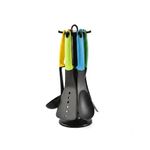 Generic 6-Piece Non-Stick Kitchen Utensil Set with 360° Rotating Storage Stand