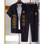 Black Luxury Men's up and down Trouser 
