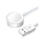 Fast 15W USB Magnetic Wireless Charging Cable for All Smart Watches (White)