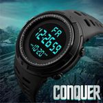 Fashion Men’s Chronograph Water Resistant Watch With Led Light
