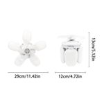 Generic 2-in-1 Ceiling Fan with LED Light, Fan with E27 Remote Control, Smart Ceiling Fan – 3 Speeds – 50W - image 2