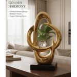 Golden Harmony Abstract Decor