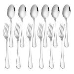 Golden Spoon Silver Plated Stainless Steel Forks 12pcs