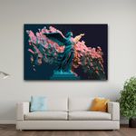 Generic Colorful Sculptured Angel wall art framed canvas