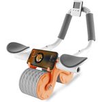 Crush Core Workouts With 5X Less Strain: Ab Roller With Automatic Rebound & Elbow Support