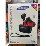 Samsung Galaxy Buds Live K13 portable headset box featuring wireless Bluetooth V5.3 stereo earbuds