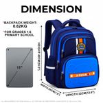 Generic Waterproof Primary School Backpack for Boys Ergonomic Spine Protection - image 2