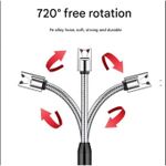 product_image_name-Generic-Windproof 360 Degree Free Rotation BBQ Lighter USB Rechargeable Electric Arc Lighter for Candle Kitchen-3