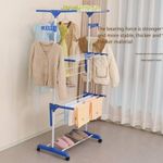 SIKITUT 3 Layer Baby Cloth Hanger Drying Rack Foldable Dryer Rack Indoor/Outdoor - image 4