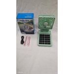 product_image_name-Generic-Portable Solar Rechargeable Mini Table Fan – Single Head, USB + Solar Charging, 3-Speed, Foldable Design-1