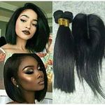Straight  Hair Weavon 4pcs With Closure