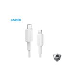 Anker 322 USB-C to Lightning Cable (3ft Braided) B2B - UN (excluded CN, Europe) White Iteration 1